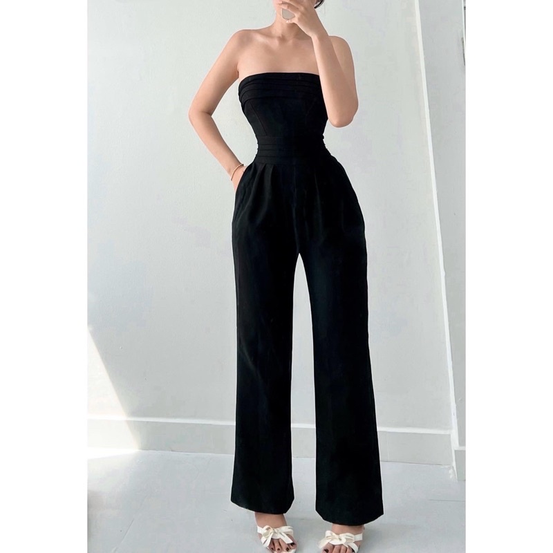 Jumpsuit Cúp Ngực Bo Chun