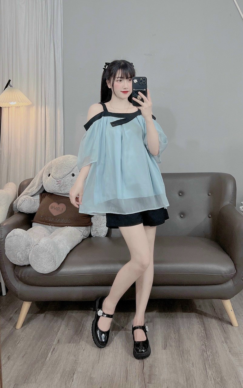 áo bầu dáng suông