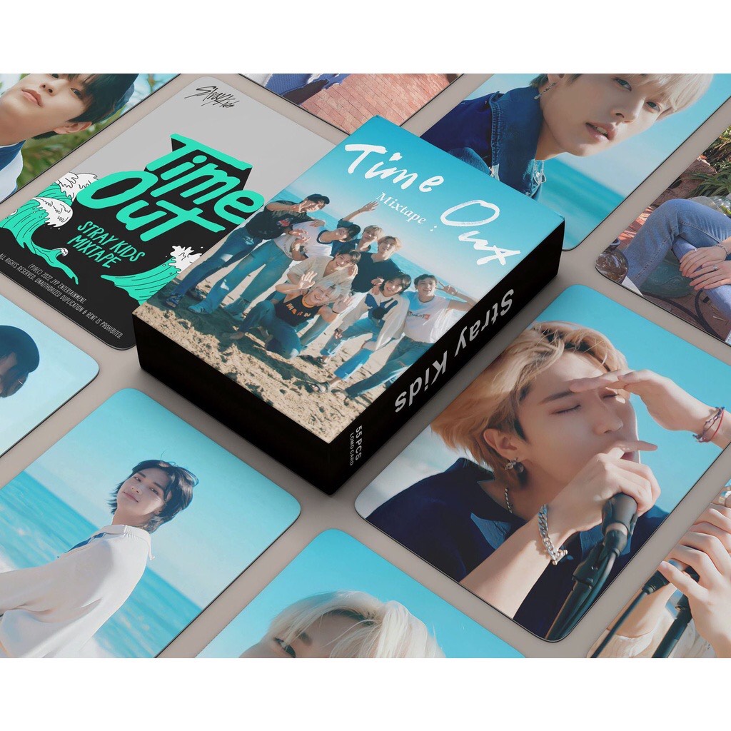 Set 55 lomo card Stray Kids -Time Out