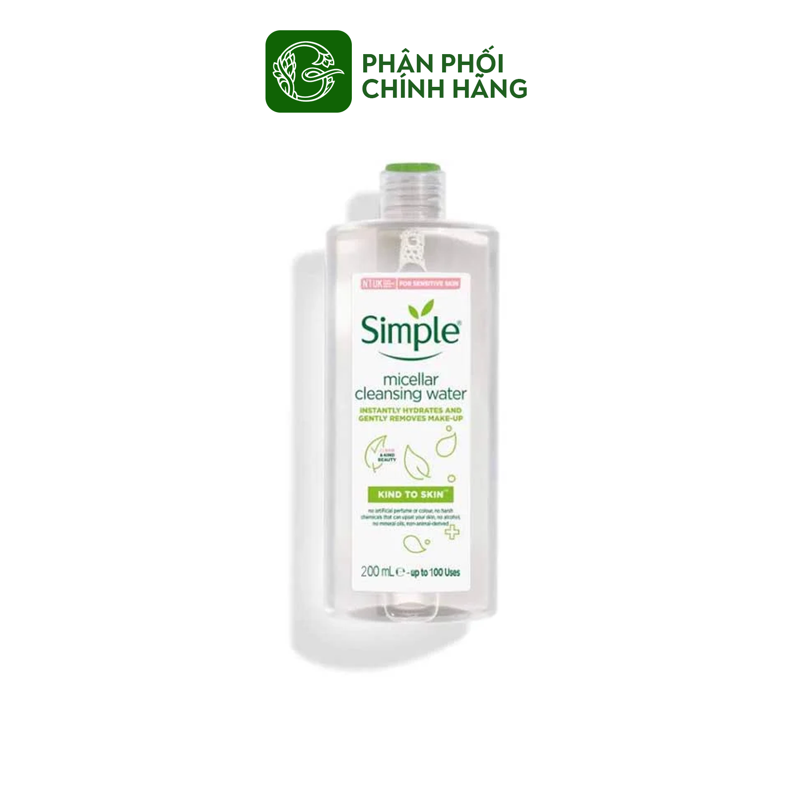 Nước Tẩy Trang Simple Micellar Cleansing Water 200ml [ Beauty Garden ]