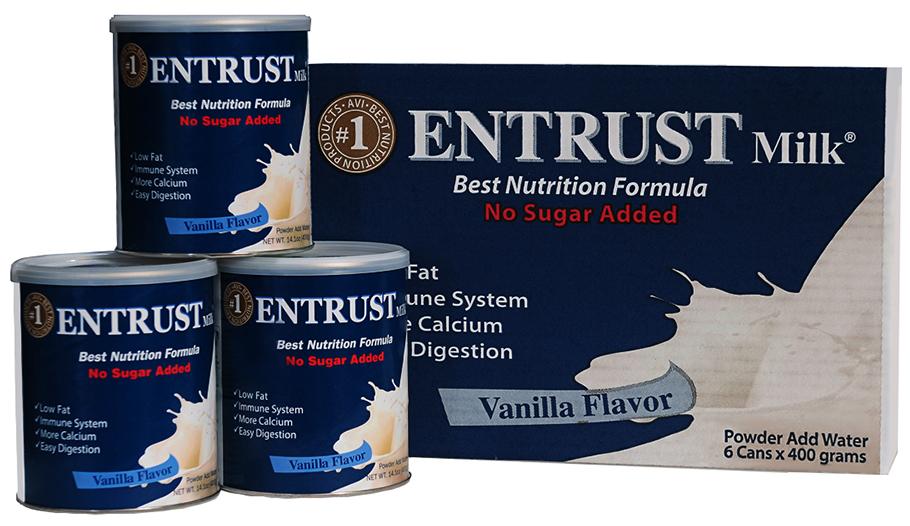 Date 01/2028 Sữa Entrust DÀNH CHO NGƯỜI TIỂU ĐƯỜNG 400G