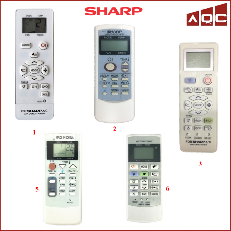 Remote máy lạnh Sharp - Điều khiển điều hoà Sharp các loại hàng hãng [CHỌN MẪU]