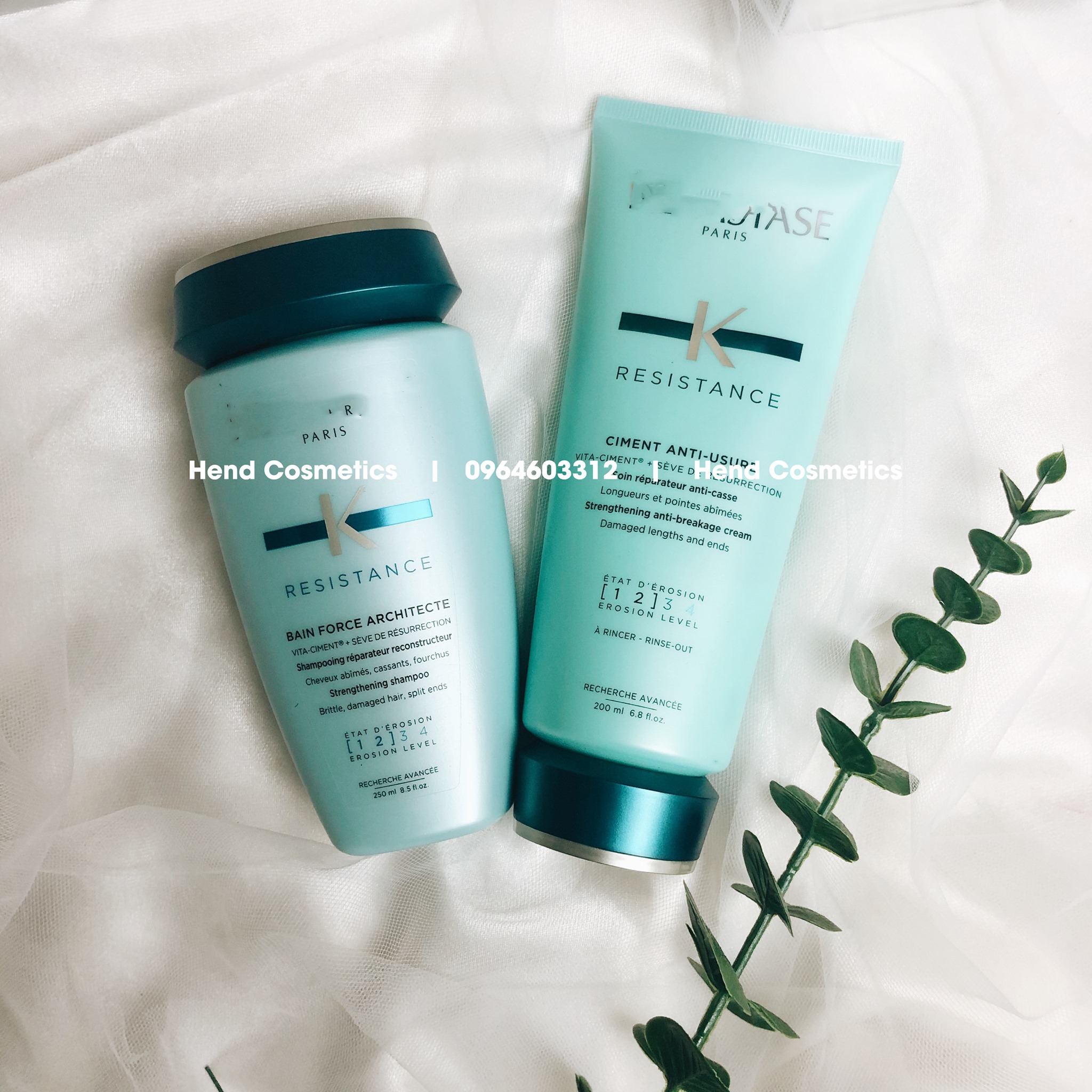 Dầu gội phục hồi tóc hư tổn Kerastase bain force architecte 250ml