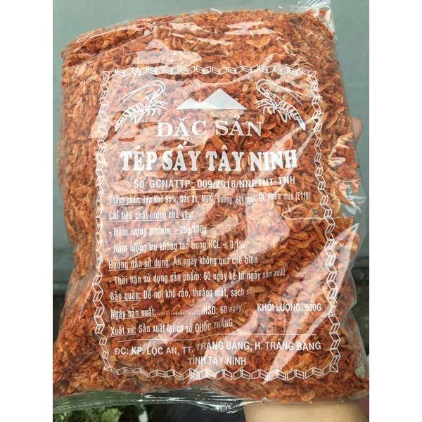 Tép Sấy Khô Ruốc Sấy Đặc Sản Tây Ninh 100g/500Gram