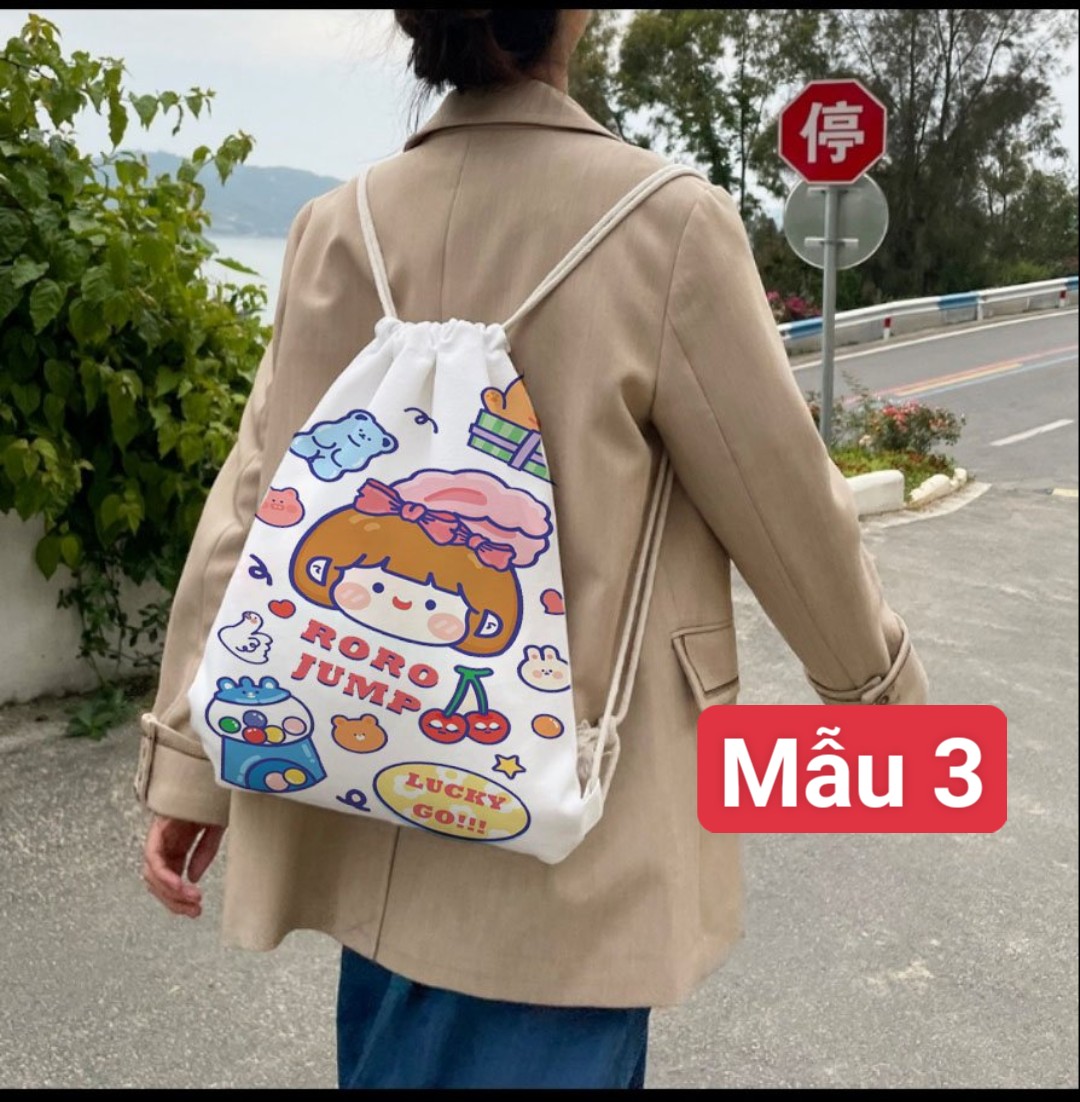 Các mẫu Balo dây rút hình kute