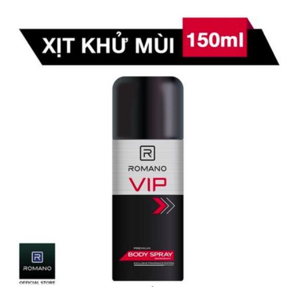 XỊT KHỬ MÙI ROMANO VIP 150ml