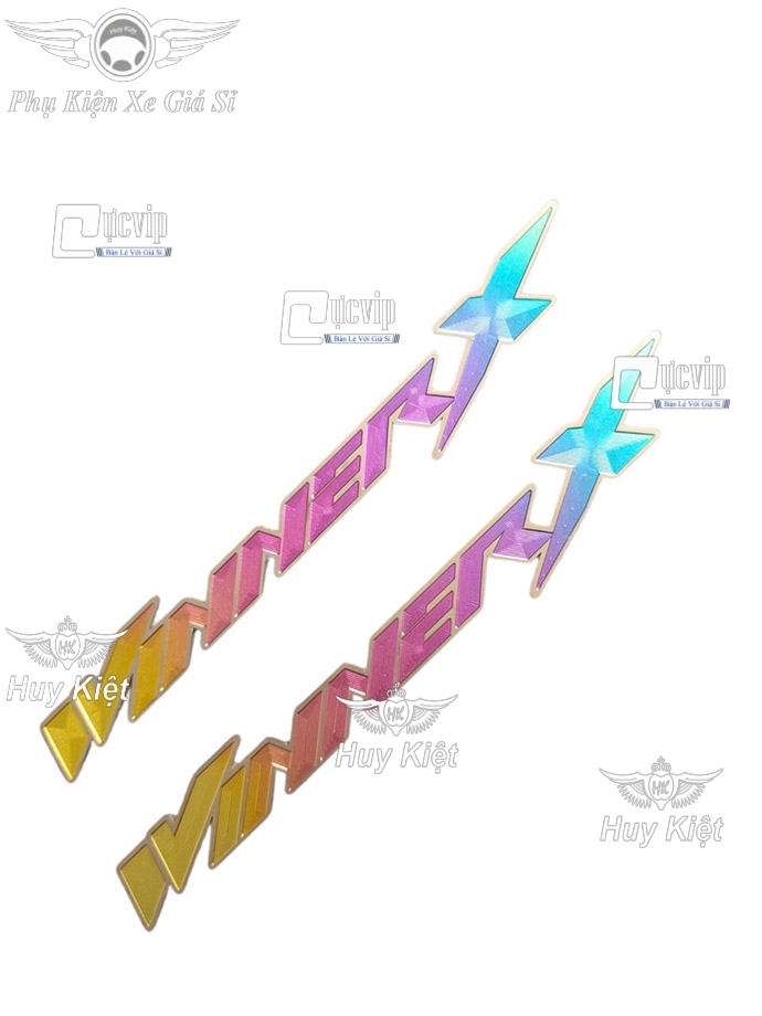 Cặp Tem Chữ Winner X Titan Điện Phân MS4337