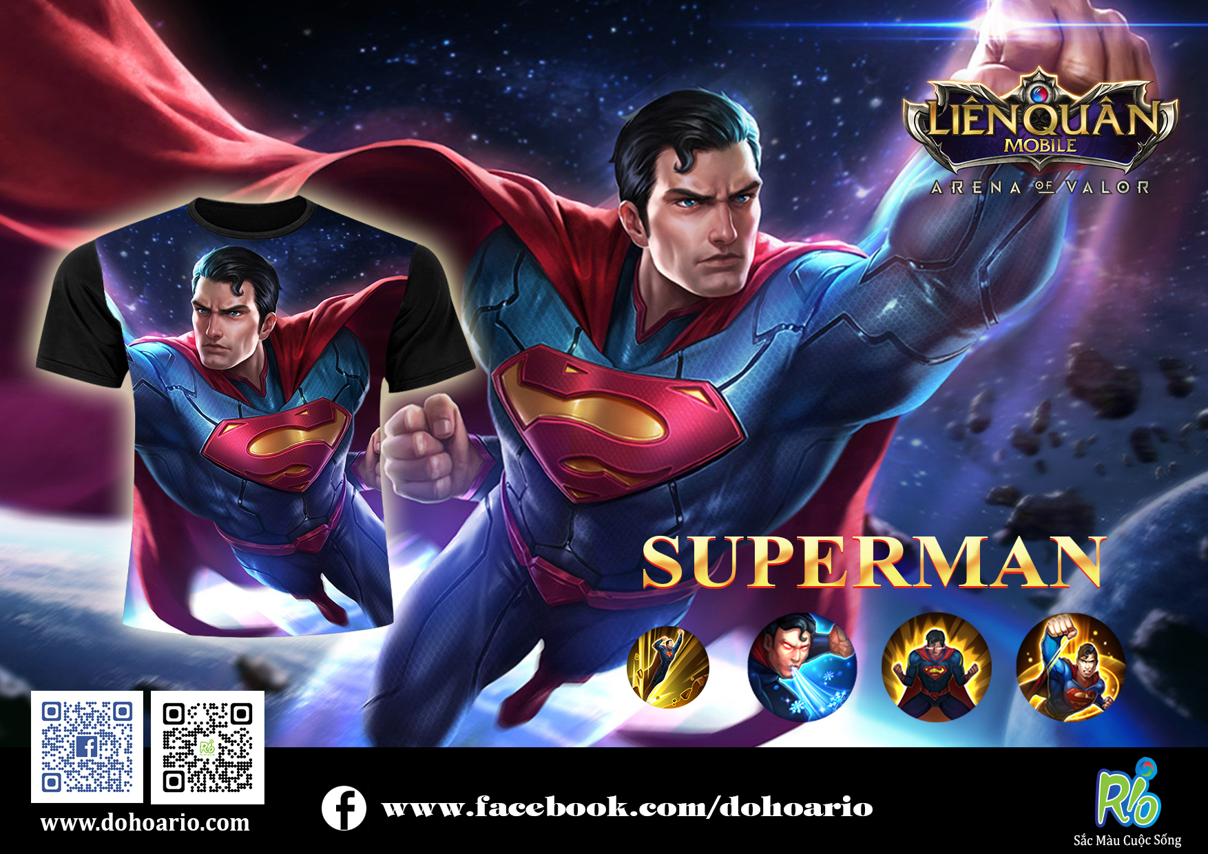 Áo thun liên quân Rio - Superman