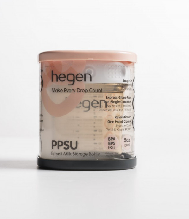 Bình trữ sữa Hegen PPSU nắp màu trắng