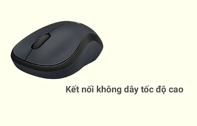 Chuột không dây Logitech M186 (Xám) - Bảo hành 36 tháng