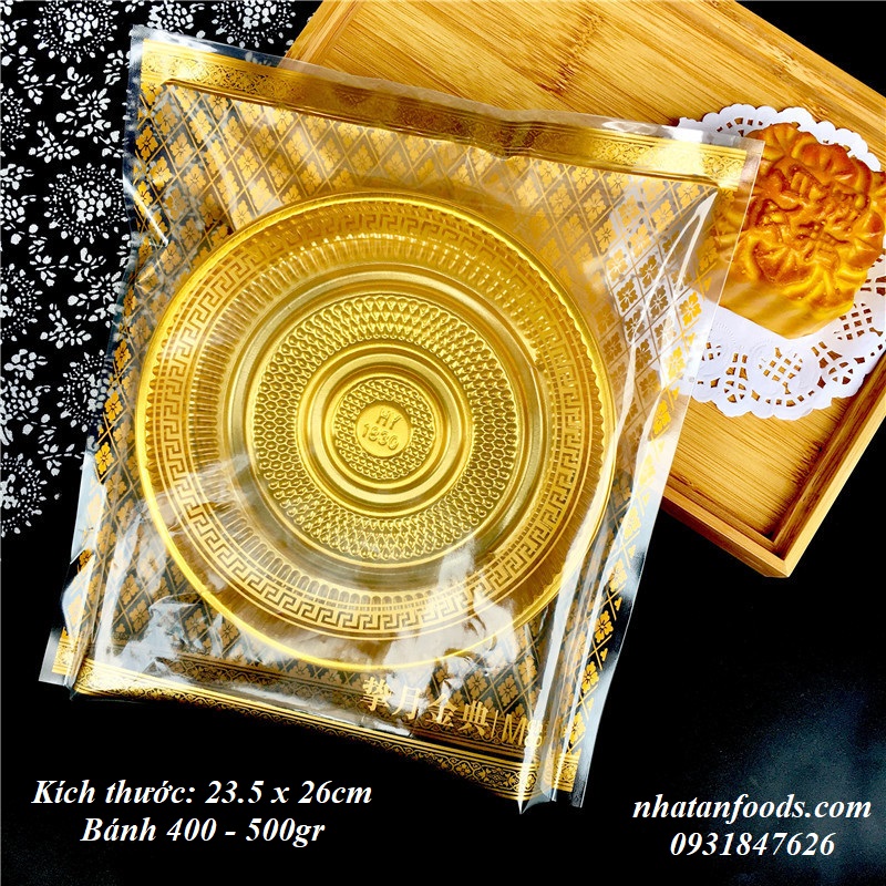 Khay & túi trung thu 600g - 10 cái