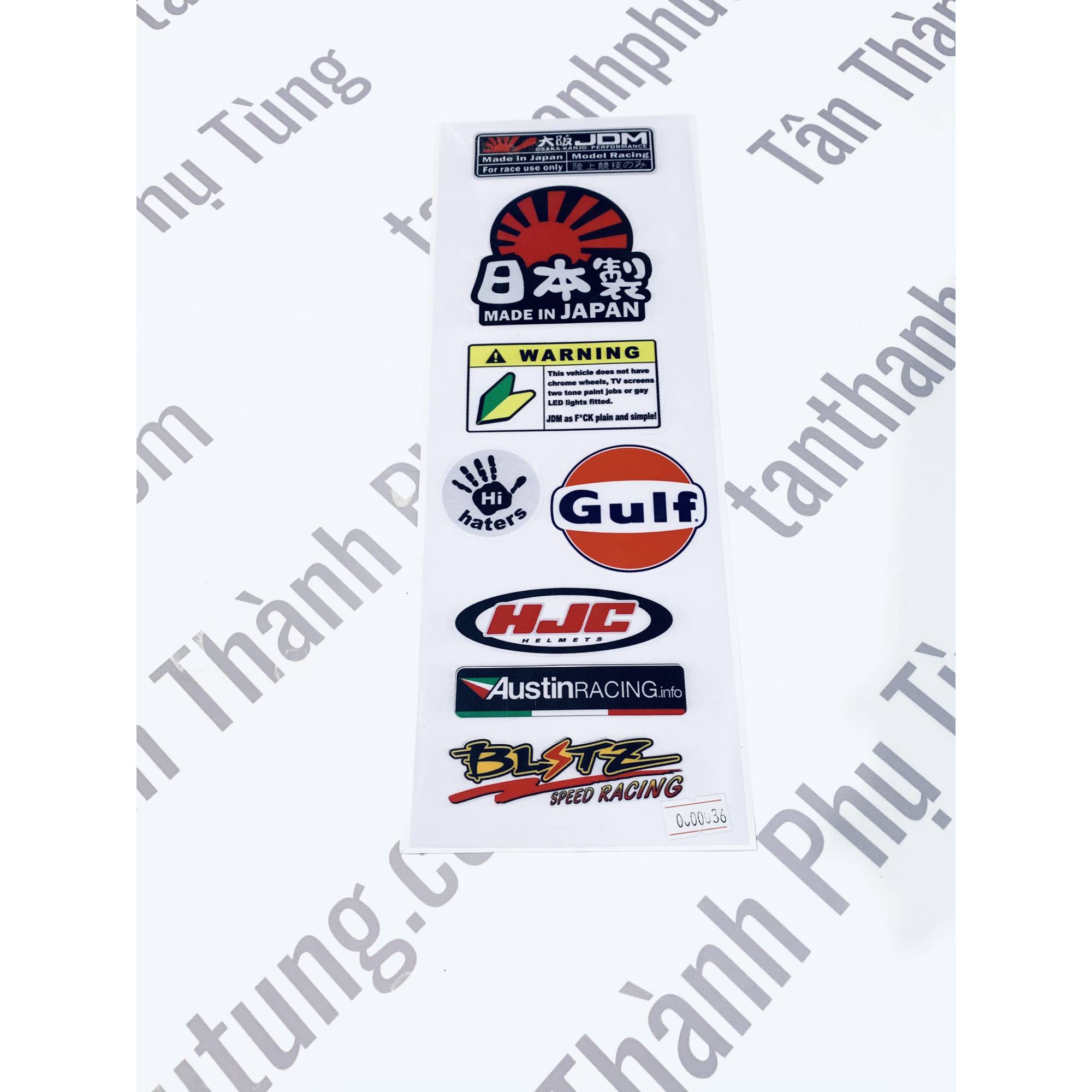 Tem sticker decal trang trí :rcb , nitron, durex, matris, ohlins....ms00036