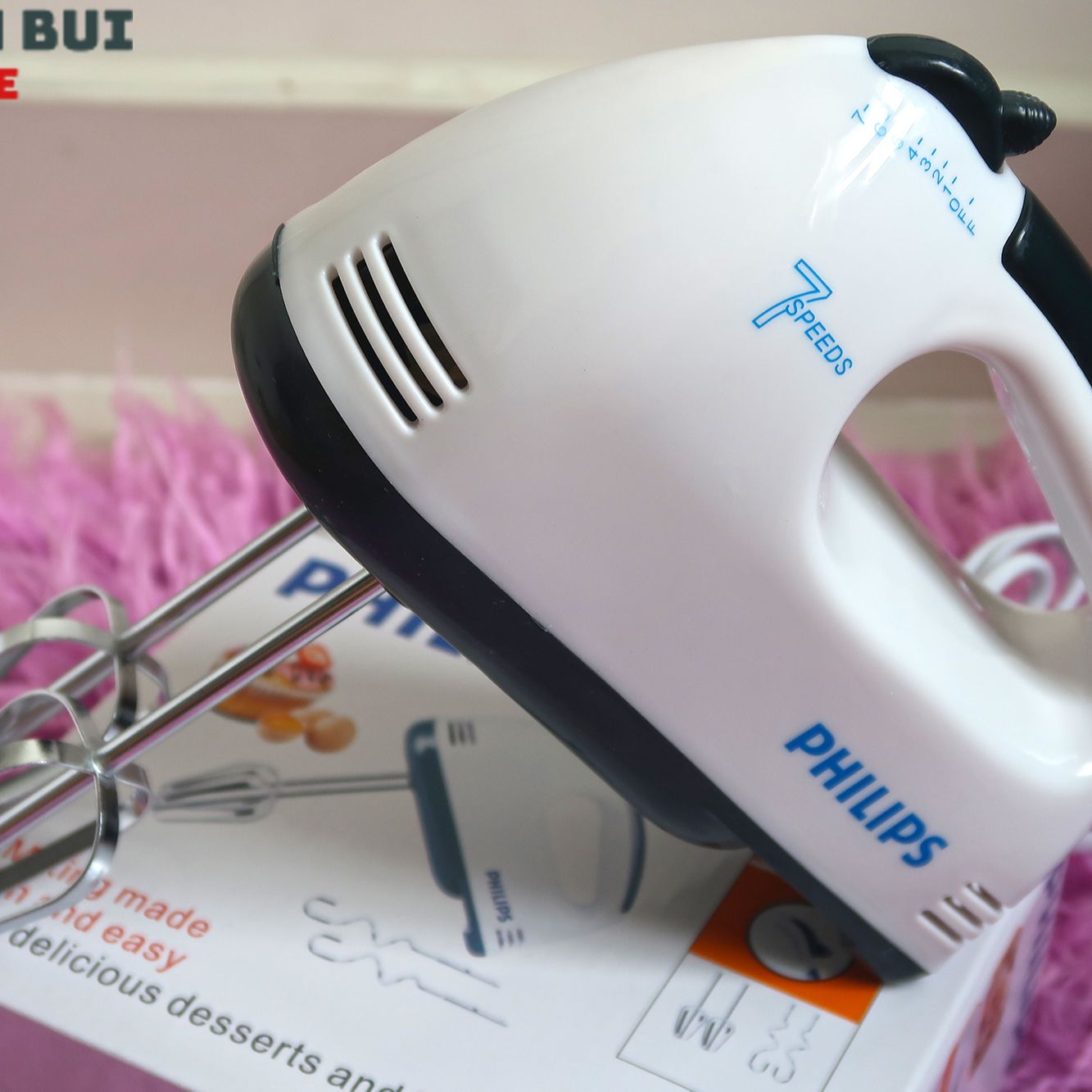 Máy đánh trứng, nhào bột 7 tốc độ