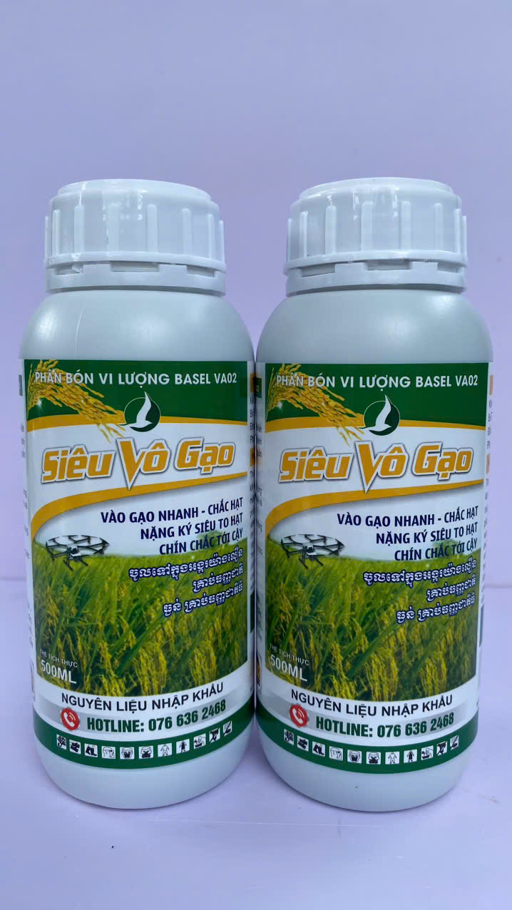 PHÂN BÓN CHUYÊN LÚA- siêu to hạt, chắc hạt, vô gạo nhanh (siêu vô gạo 500ml)