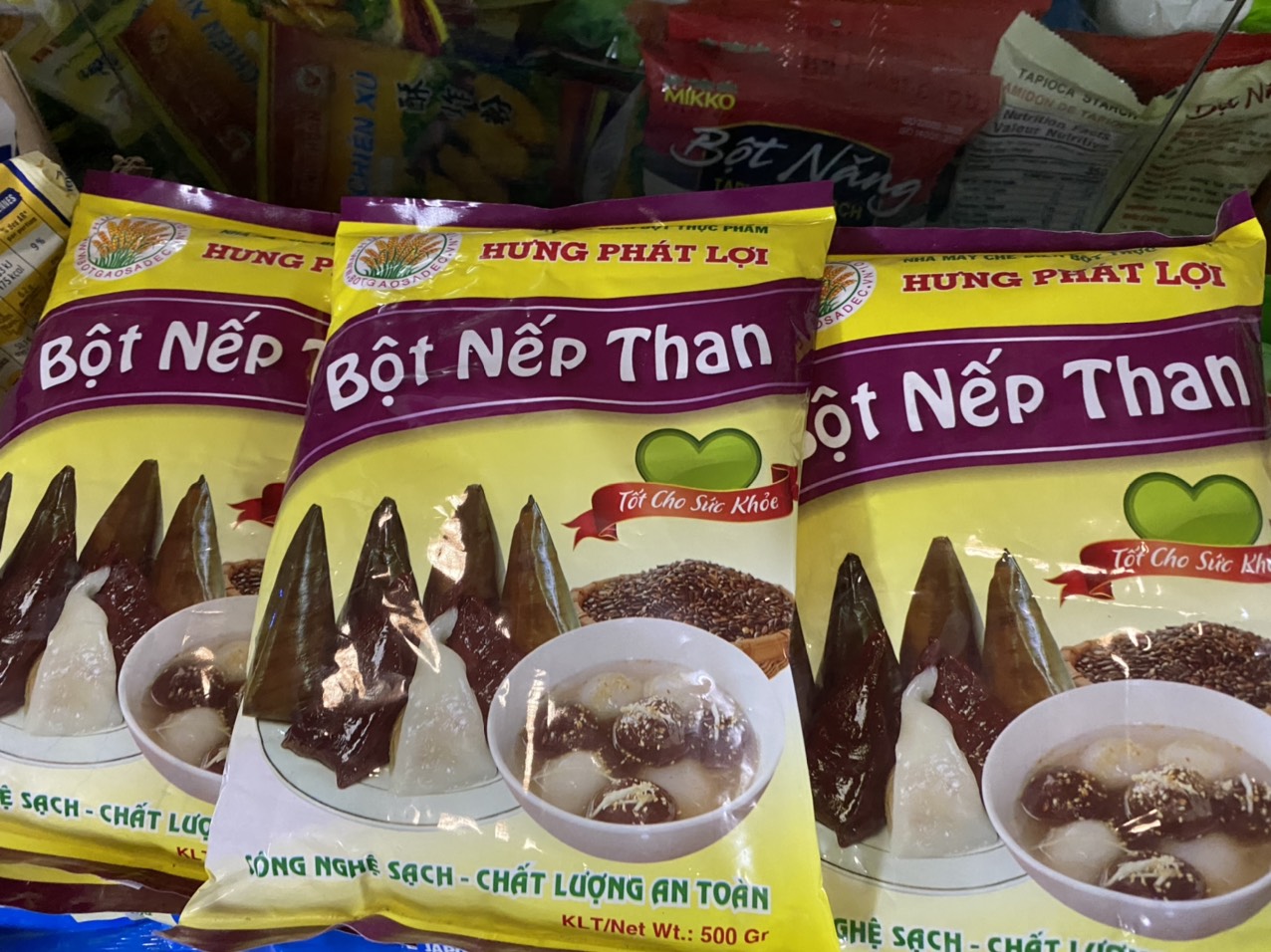 Bột nếp than - Hưng Phát Lợi - Gói 500gr