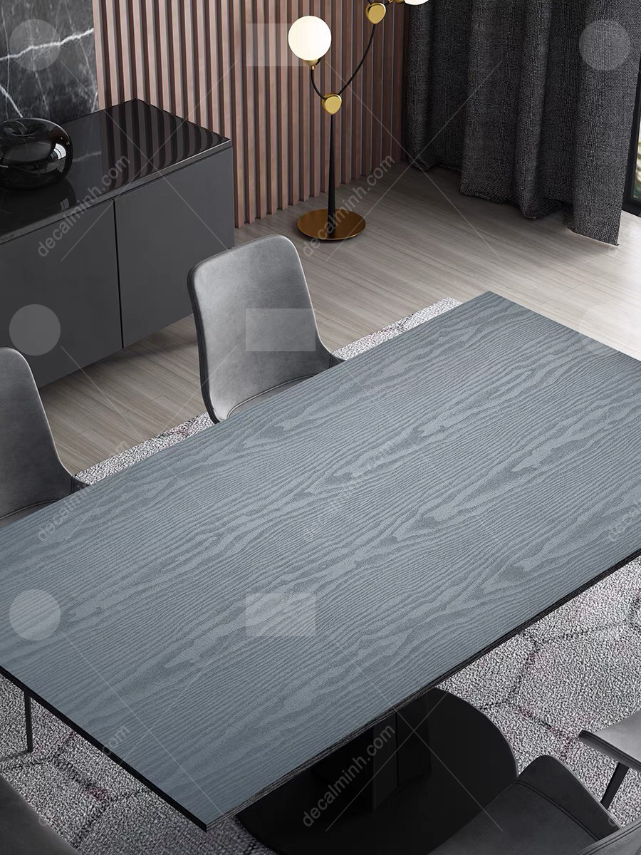Decal dán tường dán tủ giả vân gỗ màu xám (khổ 60cm x 5m)