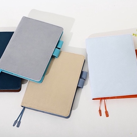 Bìa sổ Notebook / Note For size A5 bằng Nhung và da PU
