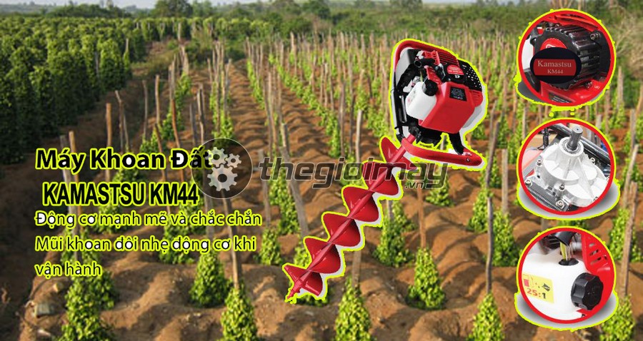 [HCM]Máy khoan đất 2 thì KAMASTSU KM44 1.8KW