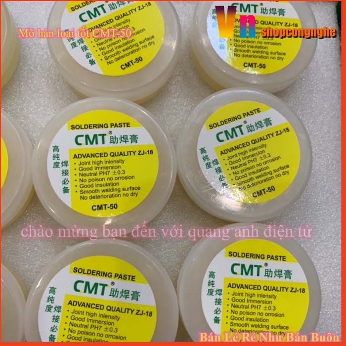 Mỡ hàn loại tốt cmt-50 màu vàng