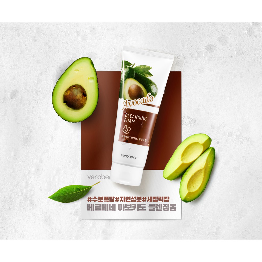 Sữa rửa mặt Bơ Verobene Avocado Cleansing Foam 150ml