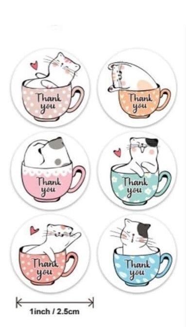 [TK01] Combo 20 miếng dán Thank You