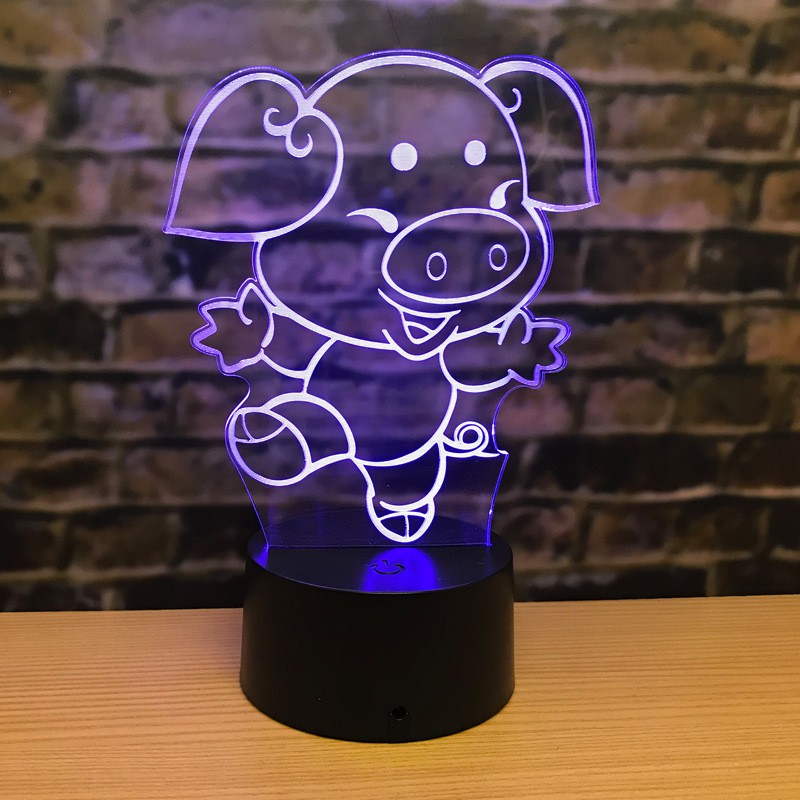 Đèn ngủ 3D 12 con giáp - đèn trang trí