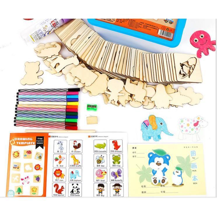 Khuôn Gỗ Học Vẽ Cho Bé - Sevenmart