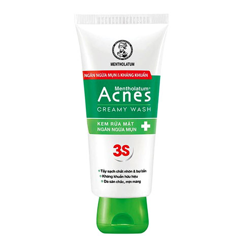 Sữa Rửa Mặt Acnes Creamy Wash – Hỗ trợ giúp làm sạch da, loại bỏ bã nhờn, bụi bẩn, giúp kháng khuẩn và ngăn ngừa mụn