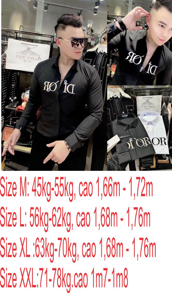 Áo sơ mi nam DIORRR dài tay vải lụa mịn chống nhăn đẹp kiểu dáng hàn quốc mẫu mới nhất cao cấp
