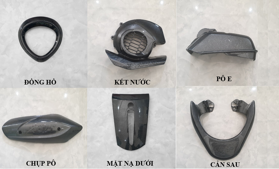 [Janus 2016-2021] Ốp trang trí xe JANUS 2016-2021 carbon Artistar