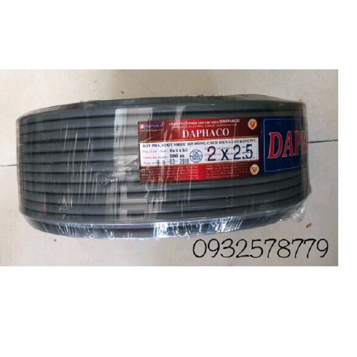 Combo 10m dây đôi có bọc 2x2.5 daphaco