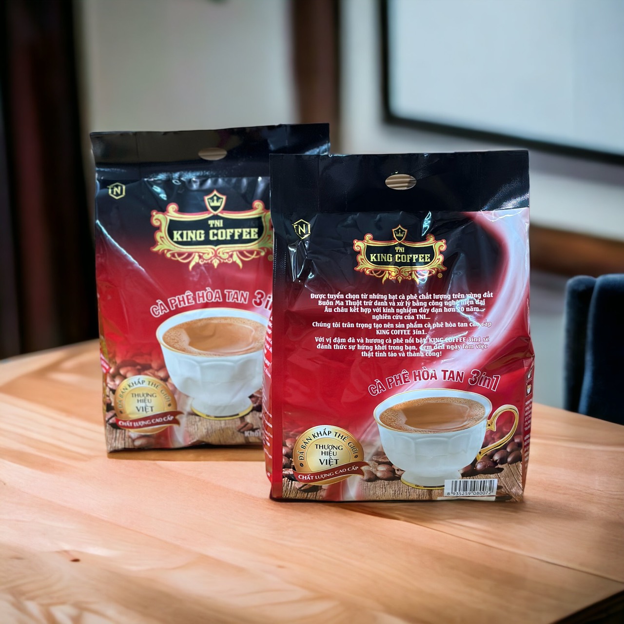 CÀ PHÊ SỮA 45 GÓI KING COFFEE( LOẠI ÍT SỮA)