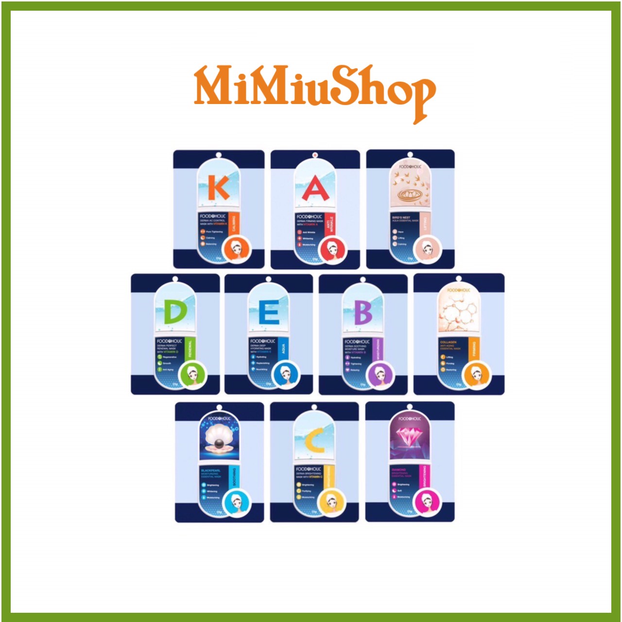 Mặt nạ giấy Foodaholic Vitamin