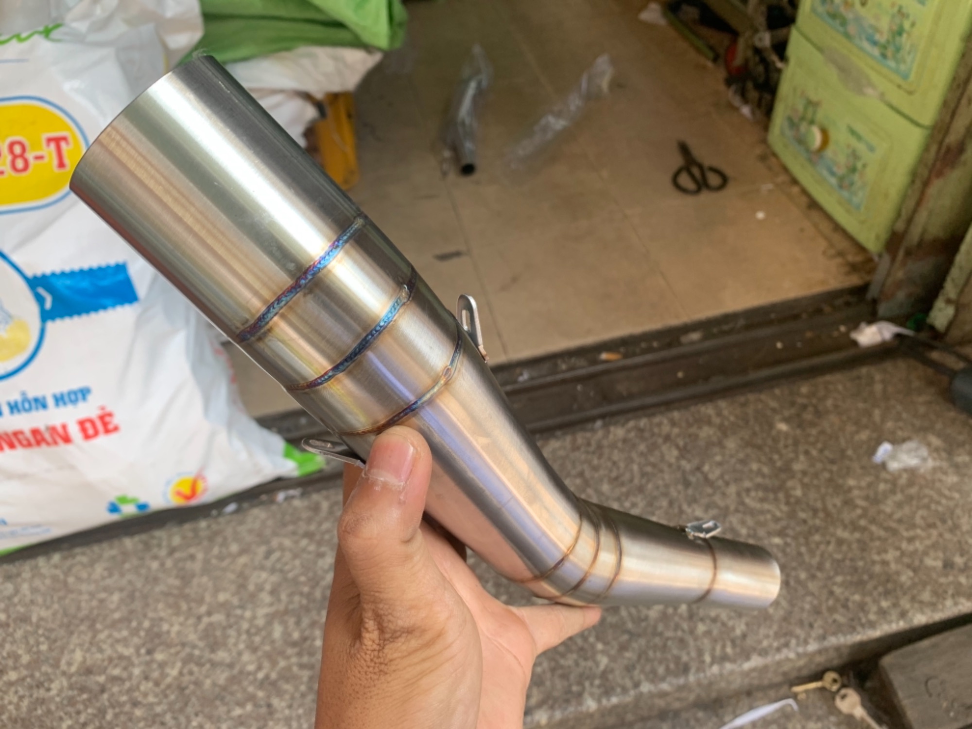 Khúc nối đùi gà 304 nối làm cổ 2 khúc