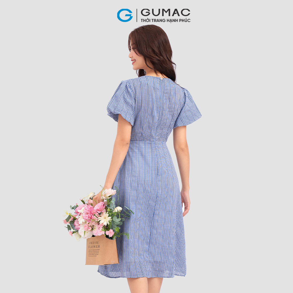 [15 - 17.5 | TẶNG QUÀ đơn từ 499K] Đầm kiểu xoắn ngực DC12055 thời trang GUMAC