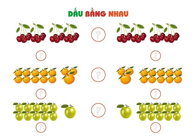 Flashcard Toán so sánh