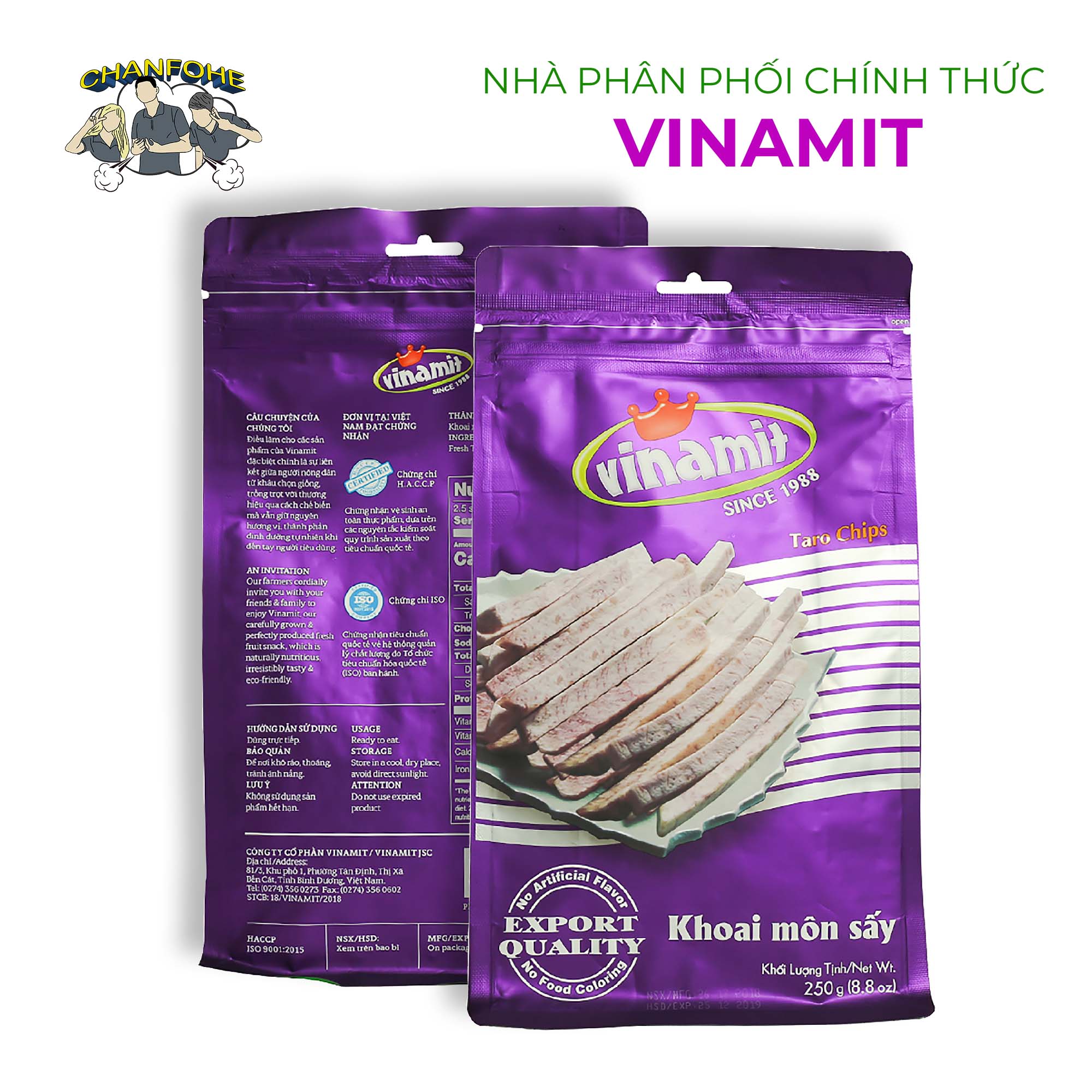 Khoai Môn Sấy VINAMIT 250g