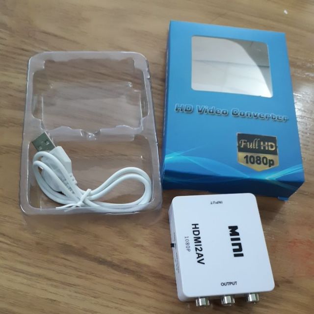 HDMI to AV signal converter box, from hdmi dvd to AV 3RCA screen