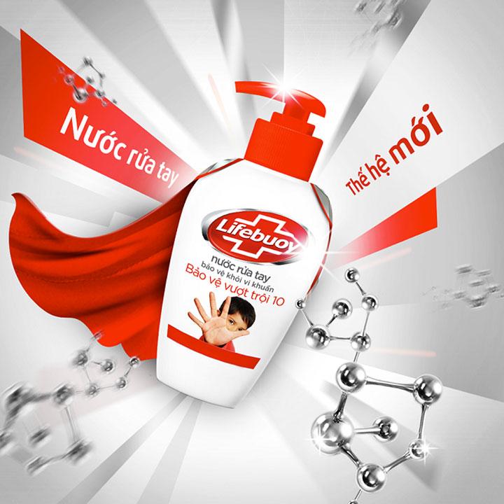 Nước Rửa Tay Lifebuoy 180g (Đỏ)