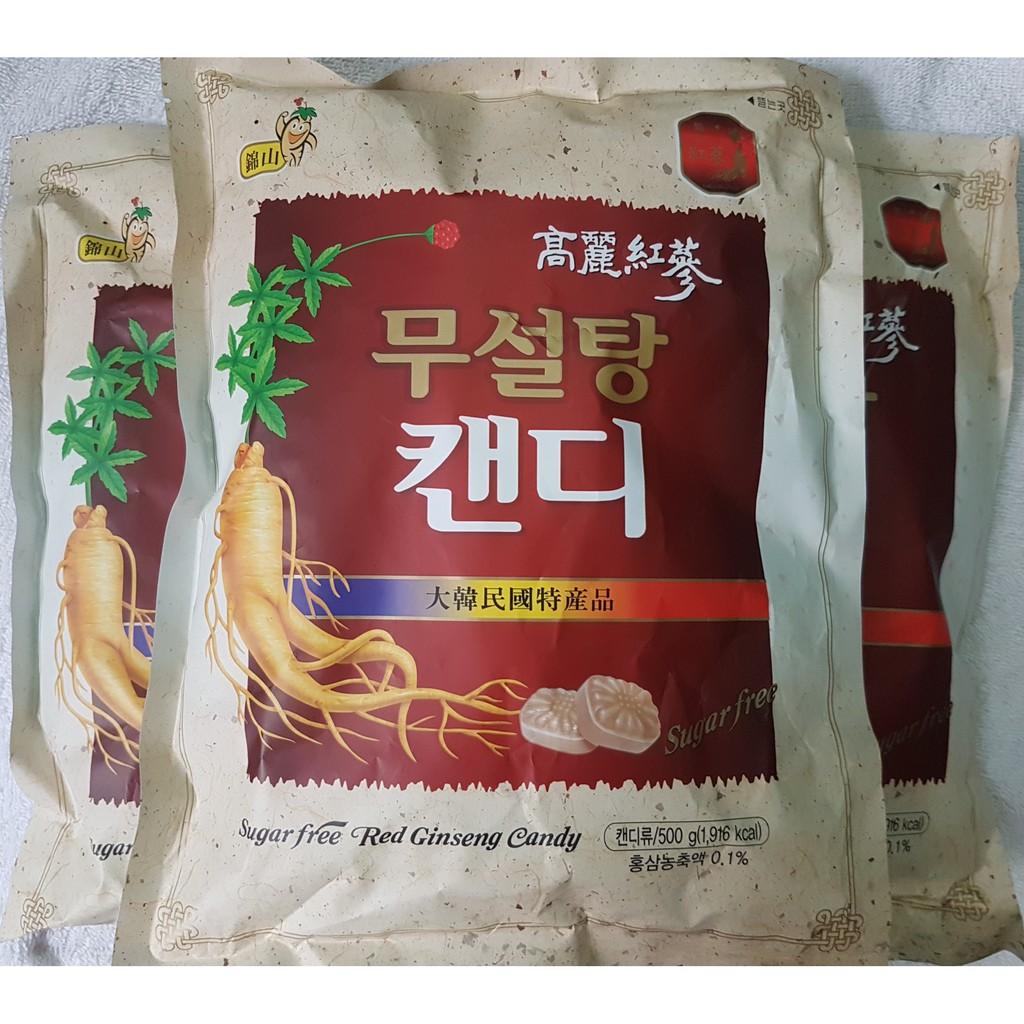 [HCM]Kẹo Sâm Không Đường Hàn Quốc túi 500g