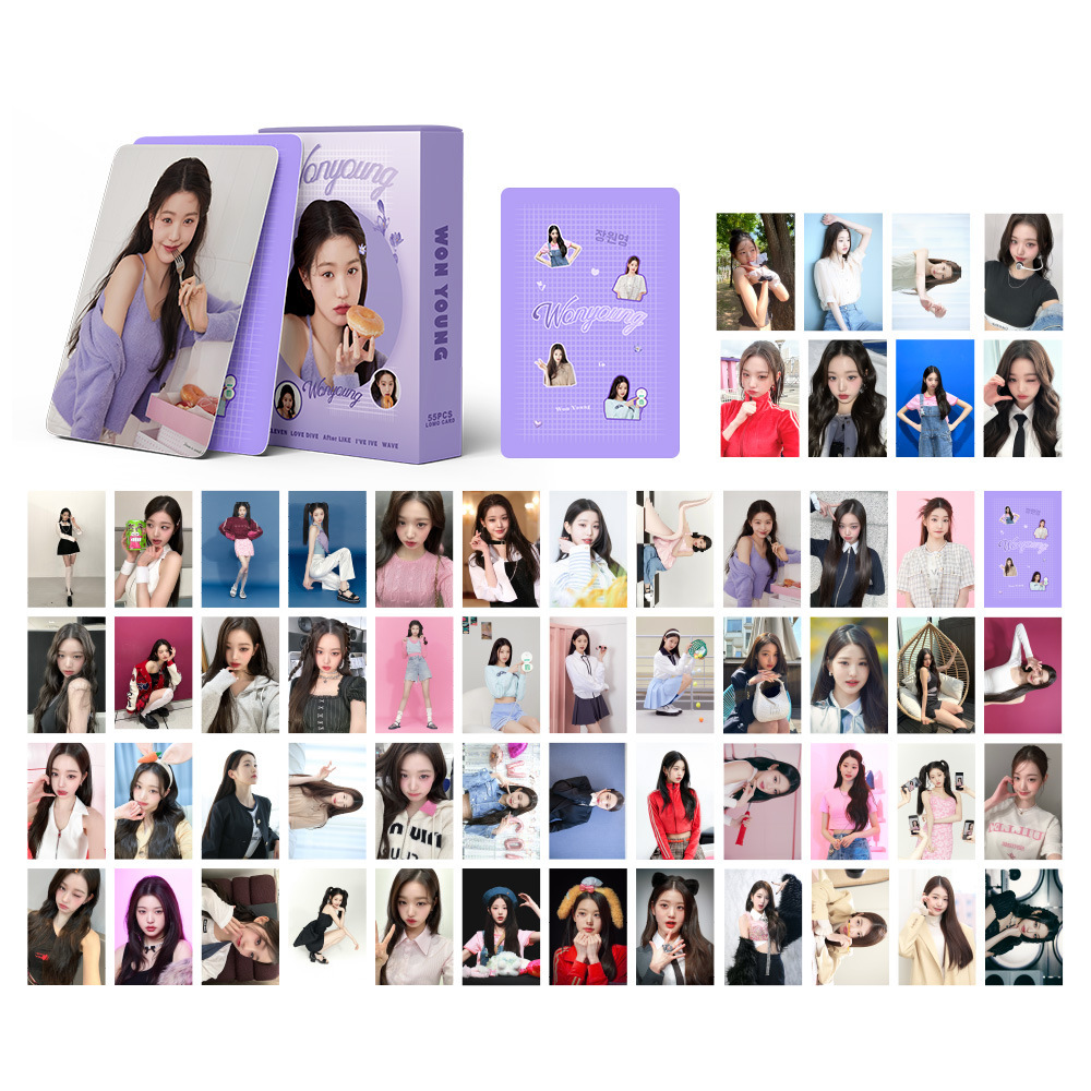 Set 55 lomo card ive - wonyoung mẫu mới đáng iu 2023