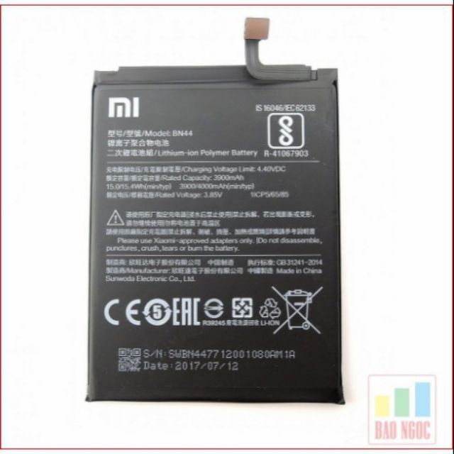 Pin Xiaomi Redmi 5 Plus / Bn44 - Bh 6 Tháng Đổi Mới