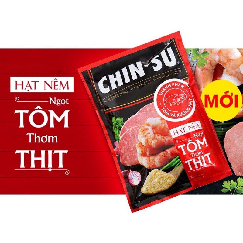 Hạt nêm Chinsu tôm và thịt gói 900g