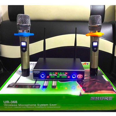 [HCM]Micro Không Dây SHURE UR 368 Chỉnh Tần Số Chống Hú  Hay Không Bị Ngắt Quãng Độ Bắt Âm Cực Tốt Độ Nhạy Cao Dễ Bắt Mic Dễ Hát Hét To Gần Mic Không Vỡ Tiếng Tránh Nhiễu SóngDớt Sóng Có Hệ Thống Cắt RúRít Tự Động