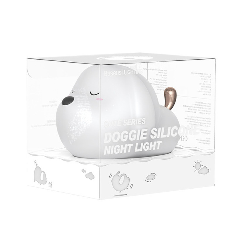 Đèn ngủ Baseus cảm ứng, đổi màu Baseus Cute series doggie silicone night light