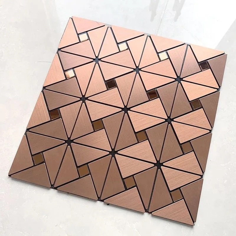 Tấm dán trang trí màu đồng bằng alu cao cấp