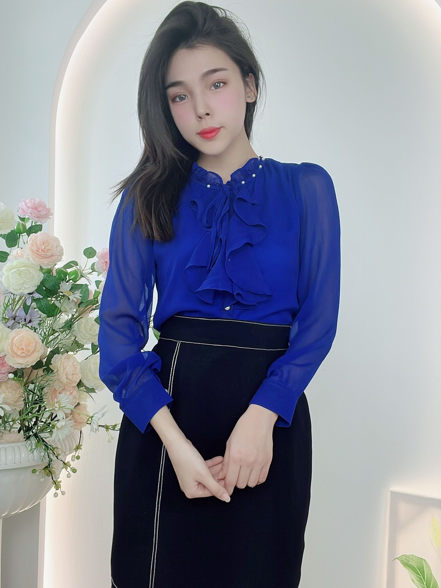 [ẢNH VÀ VIDEO TỰ CHỤP] ÁO KIỂU CÔNG SỞ TRẺ TRUNG THANH LỊCH