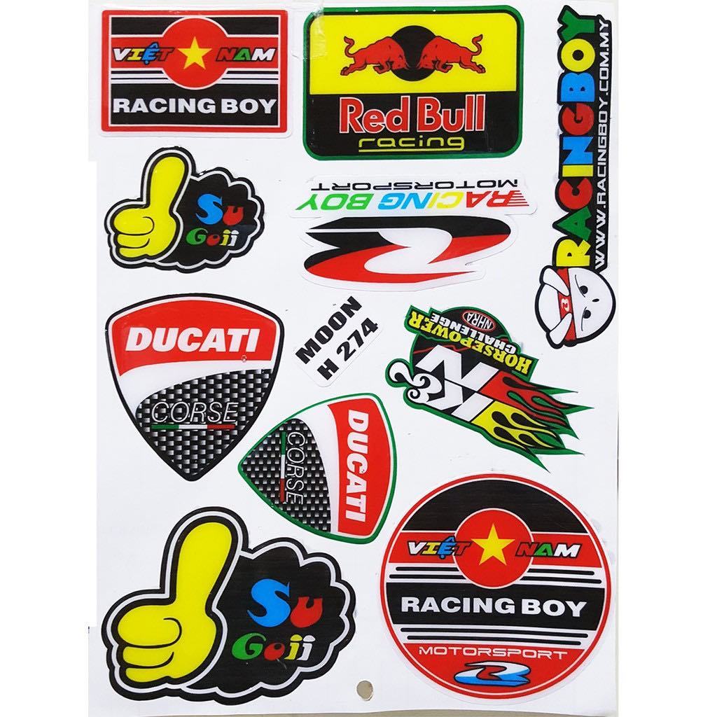 Decal nổi trang trí xe - hn274