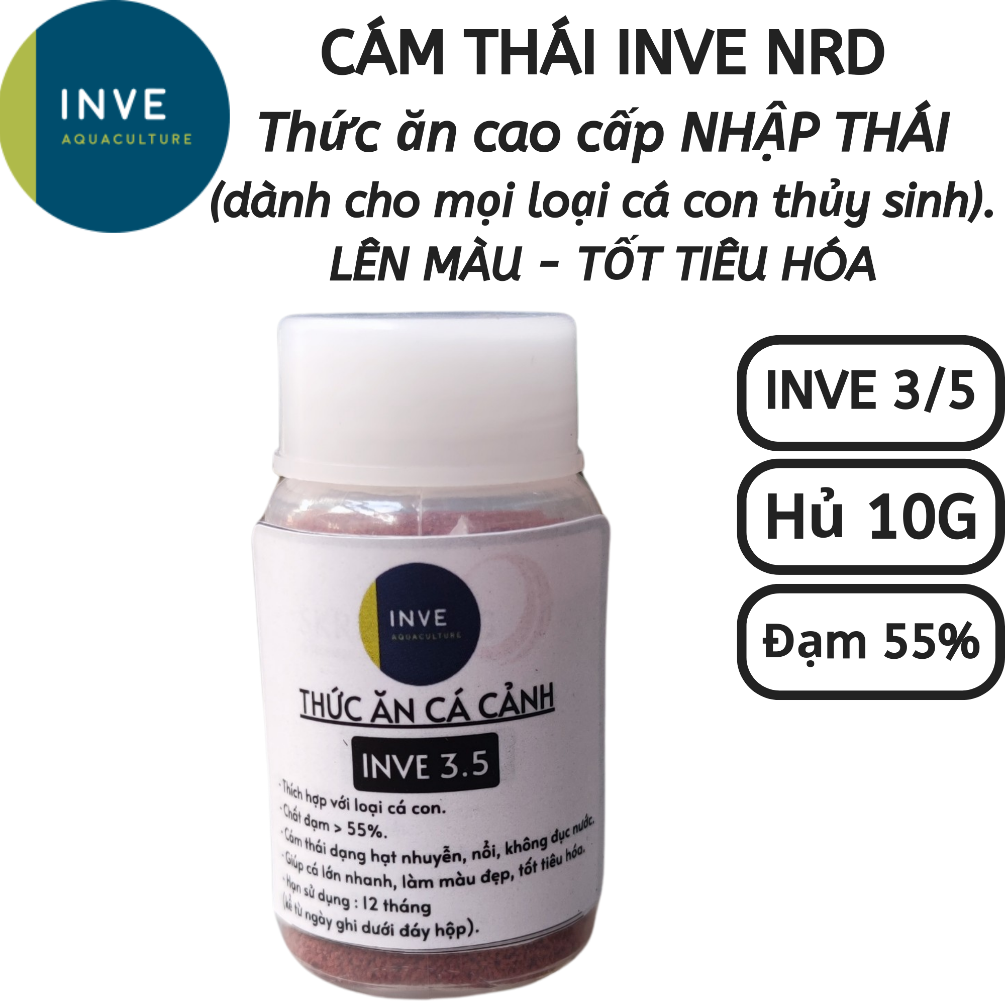 Thai inve Bran 3/5-3.5-eating food for big fish, 7-color fish, Betta, aquatic fish | Hingaostore.