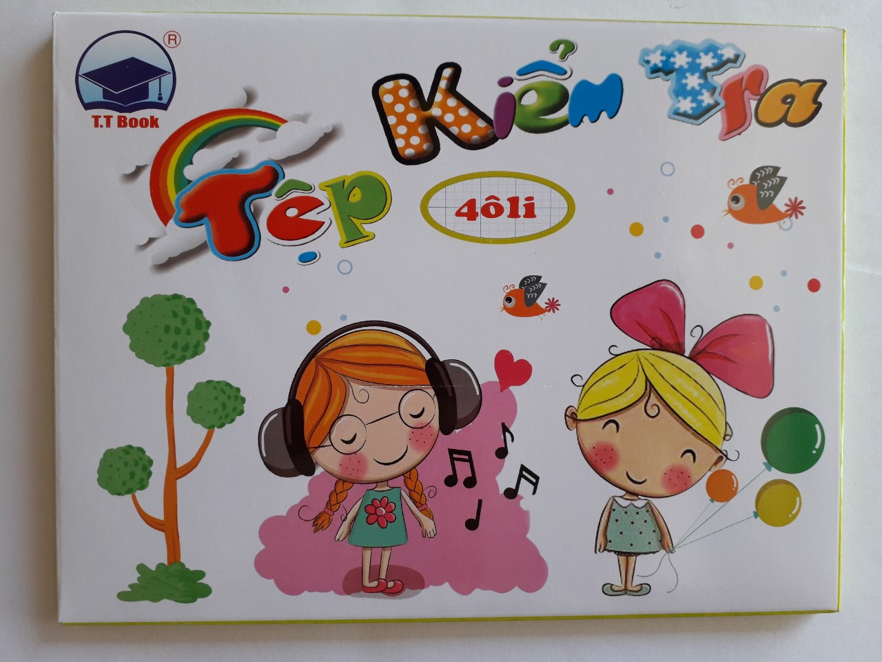 Combo 2 Tệp giấy kiểm tra 4 ôly